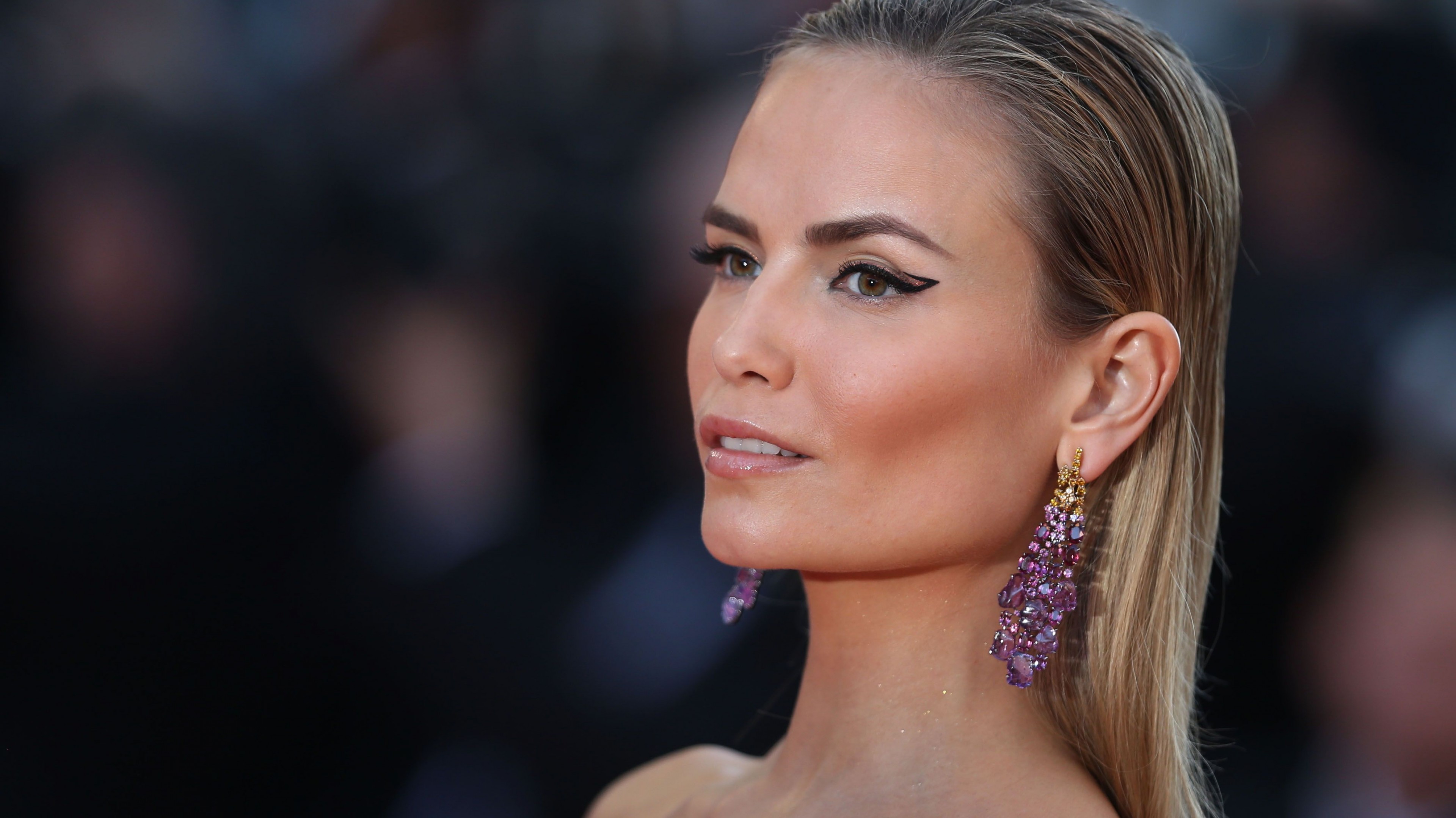 Natasha Poly, Top Fashion Models 2015, model, blonde, dress, HD Wallpaper