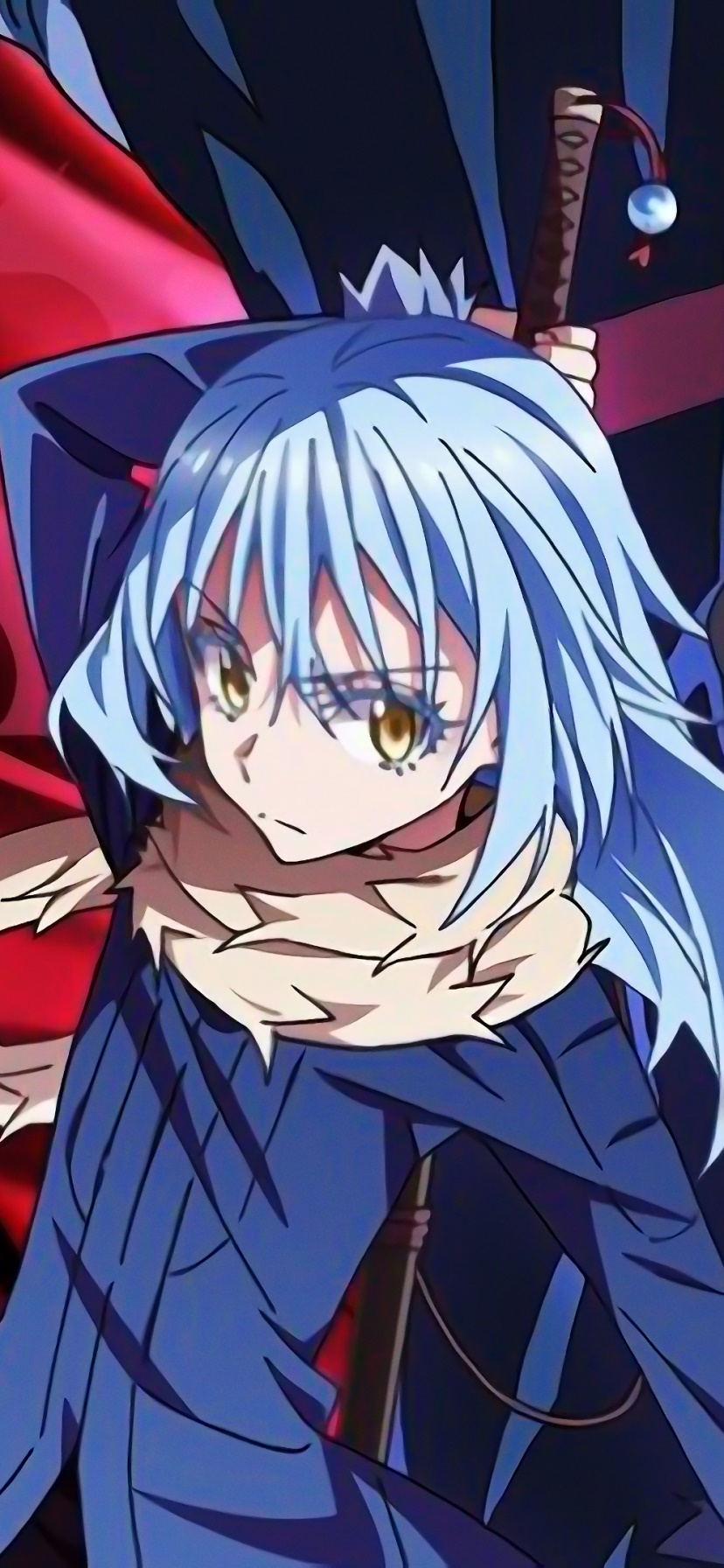 Anime That Time I Got Reincarnated as a Slime, Rimuru Tempest, Shizue Izawa, 828x1792, Phone HD Wallpaper