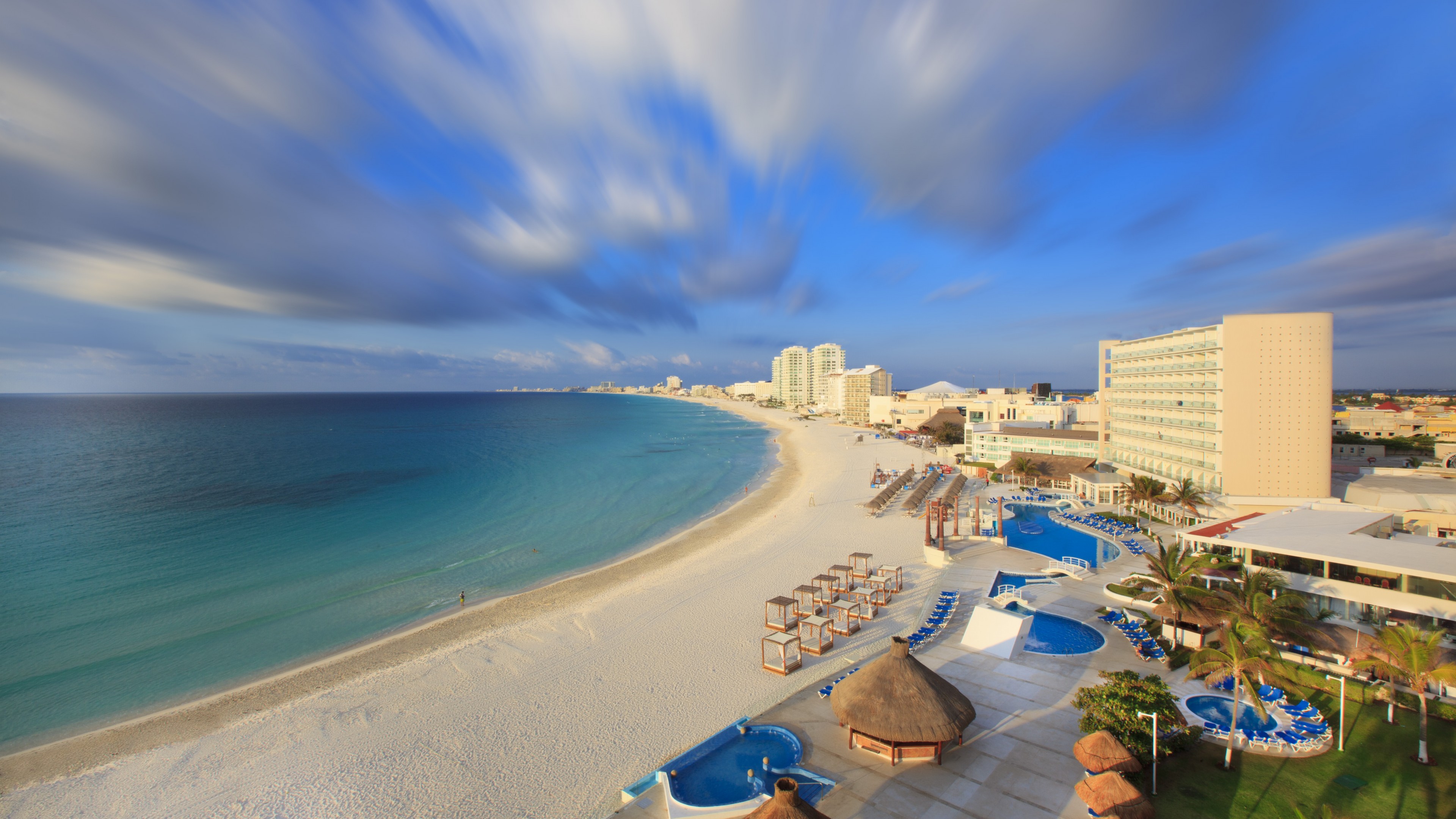 Cancun, Mexico, Best beaches of 2017, tourism, travel, resort, vacation, sea, ocean, beach, sky, HD Wallpaper