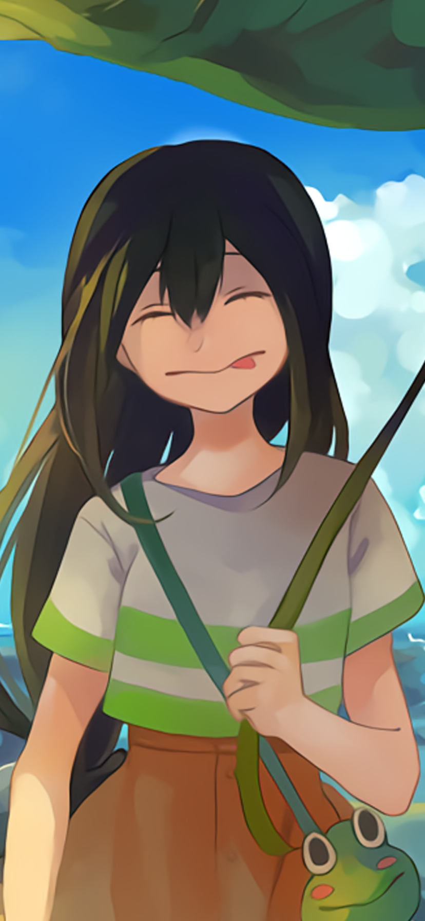 Anime My Hero Academia, Tsuyu Asui, 828x1792, Phone HD Wallpaper