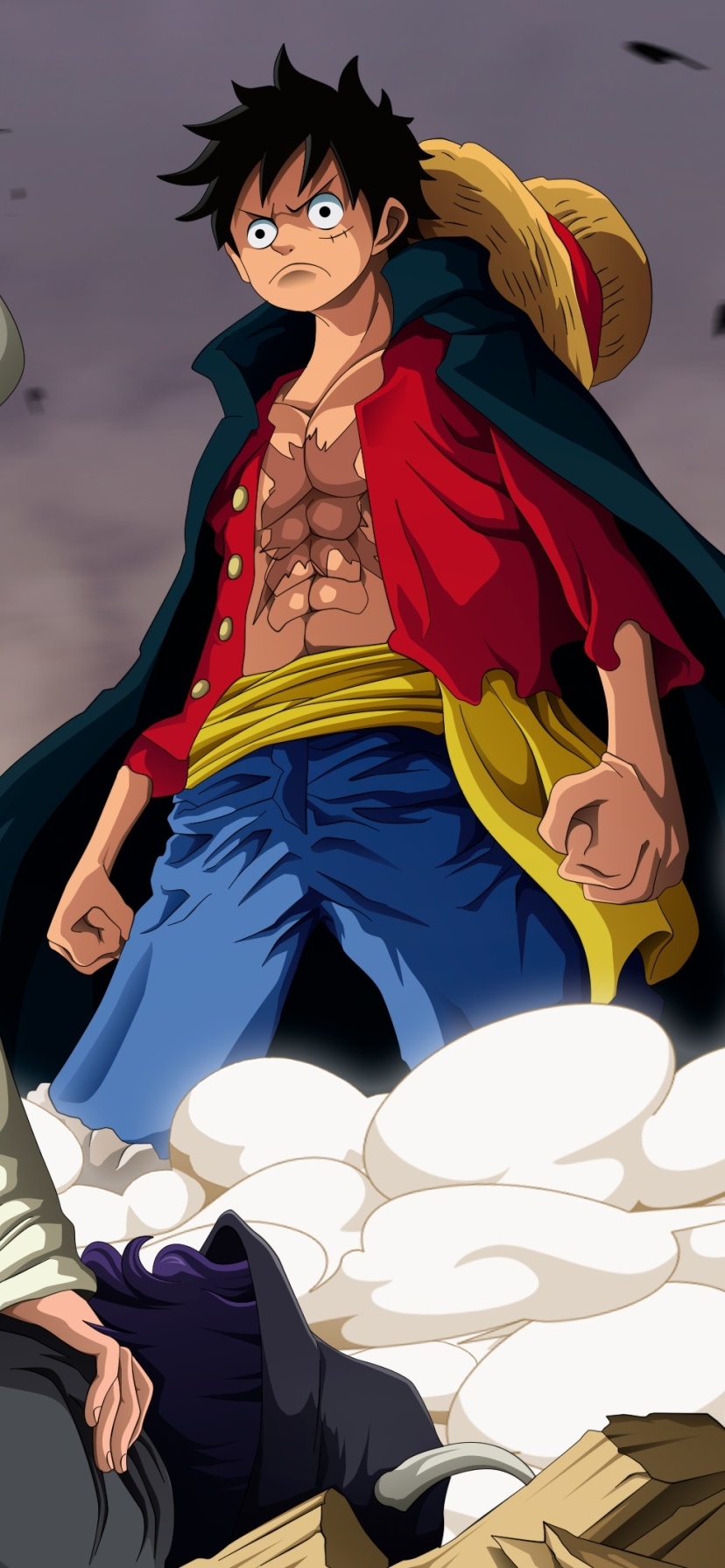 Anime One Piece, Page One (One Piece), Monkey D. Luffy, Ulti (One Piece), 828x1792, Phone HD Wallpaper