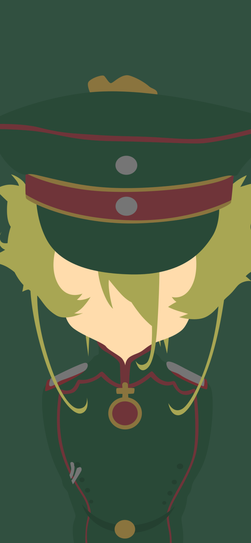 Anime Youjo Senki, Tanya Degurechaff, 828x1792, Phone HD Wallpaper