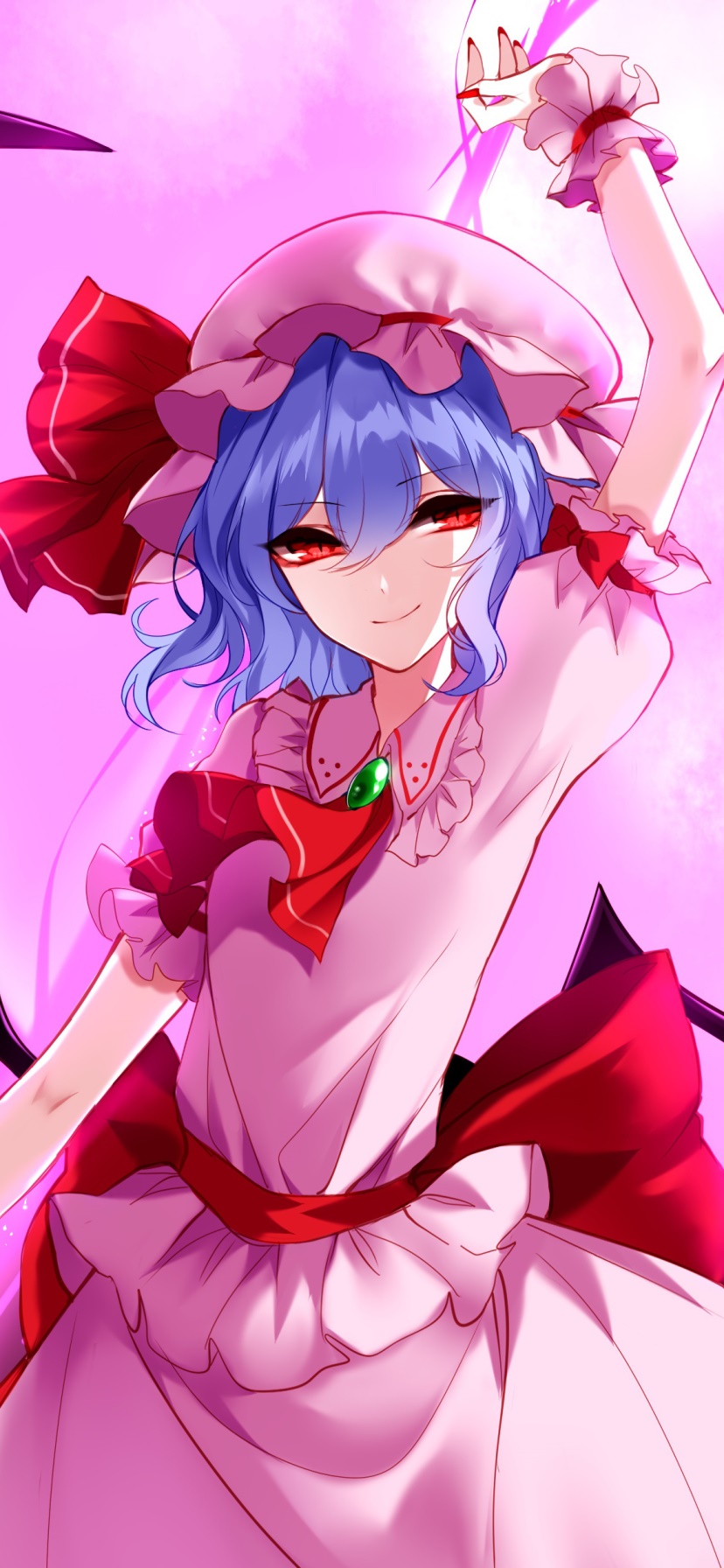 Anime Touhou, Remilia Scarlet, 828x1792, Phone HD Wallpaper