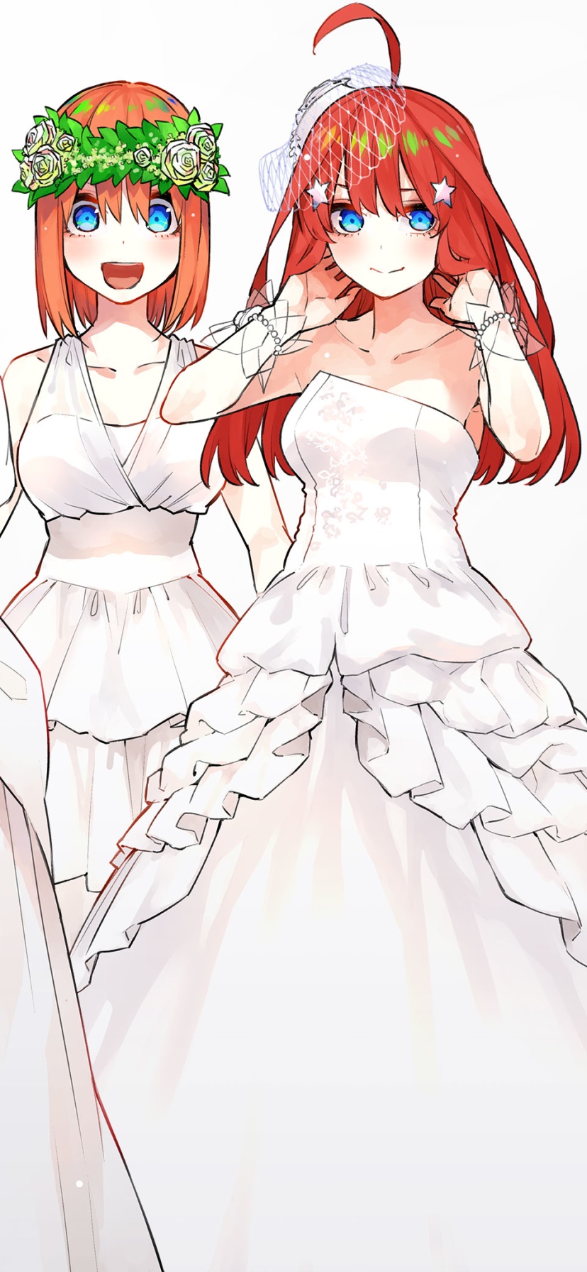 Anime The Quintessential Quintuplets, Itsuki Nakano, Yotsuba Nakano, 828x1792, Phone HD Wallpaper