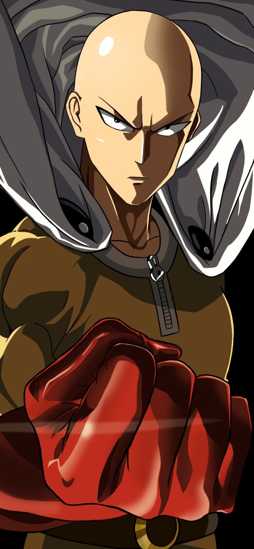 Anime One-Punch Man, Saitama (One-Punch Man), 828x1792, Phone HD Wallpaper