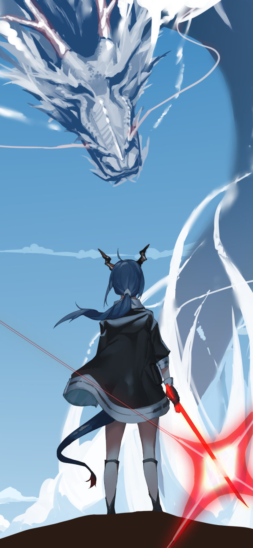 Video Game Arknights, Dragon, Chen (Arknights), 828x1792, Phone HD Wallpaper