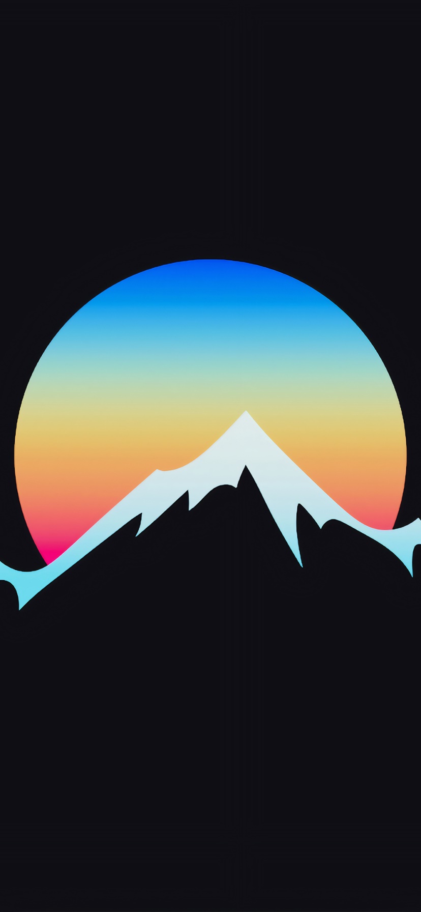 Artistic Minimalist, Mountain, 828x1792, Phone HD Wallpaper
