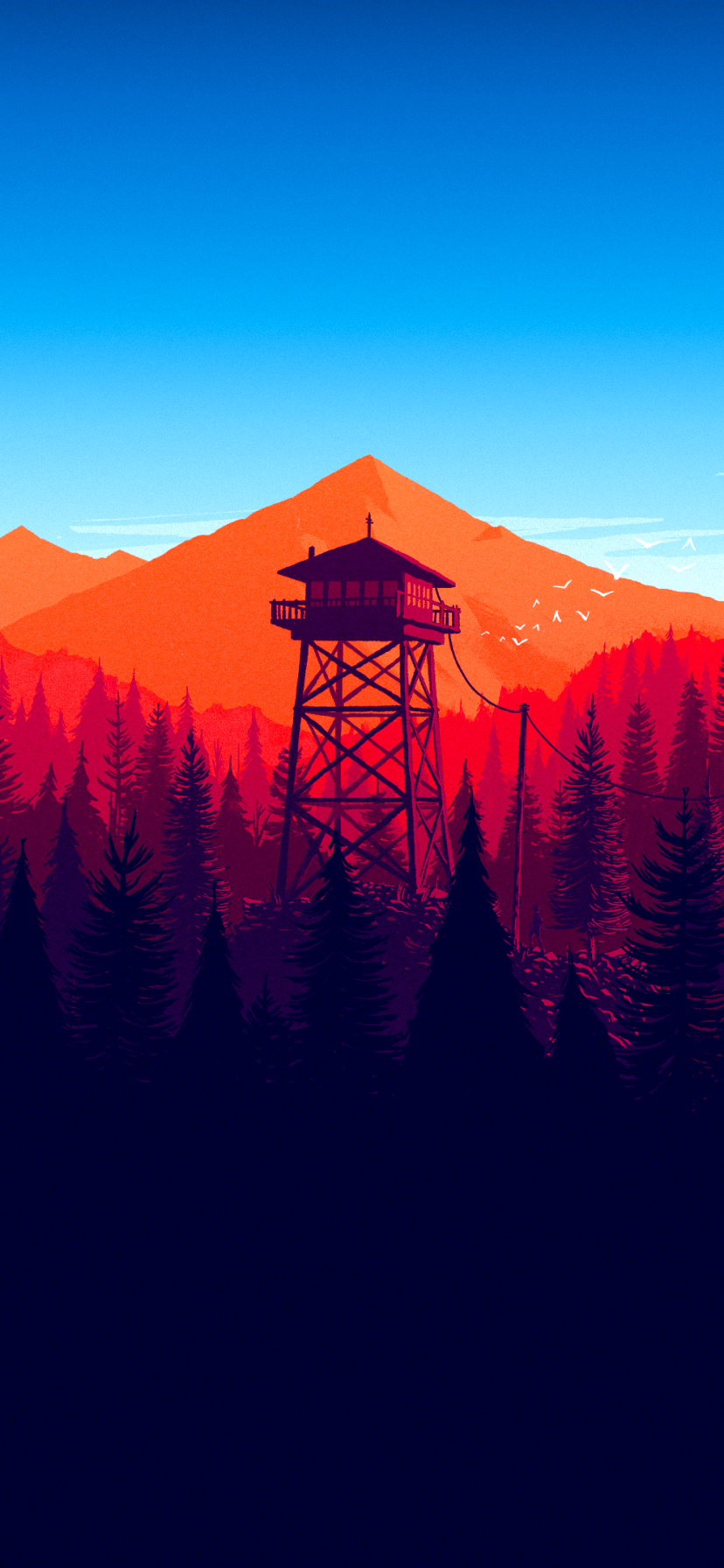 Video Game Firewatch, 828x1792, Phone HD Wallpaper