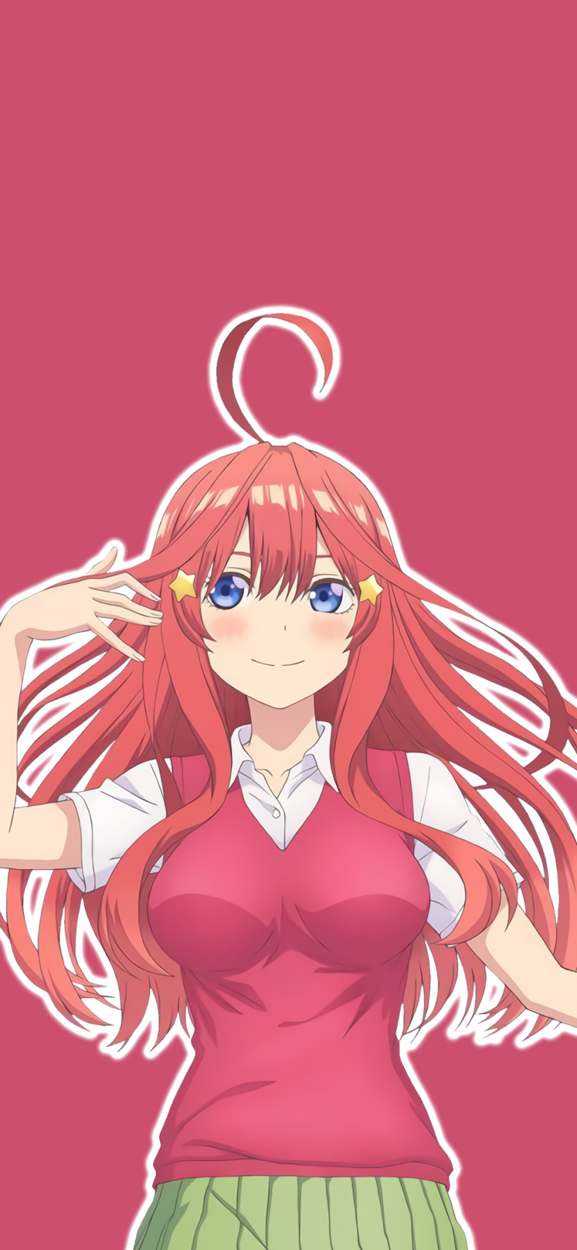 Anime The Quintessential Quintuplets, Itsuki Nakano, 5-Toubun No Hanayome, 828x1792, Phone HD Wallpaper