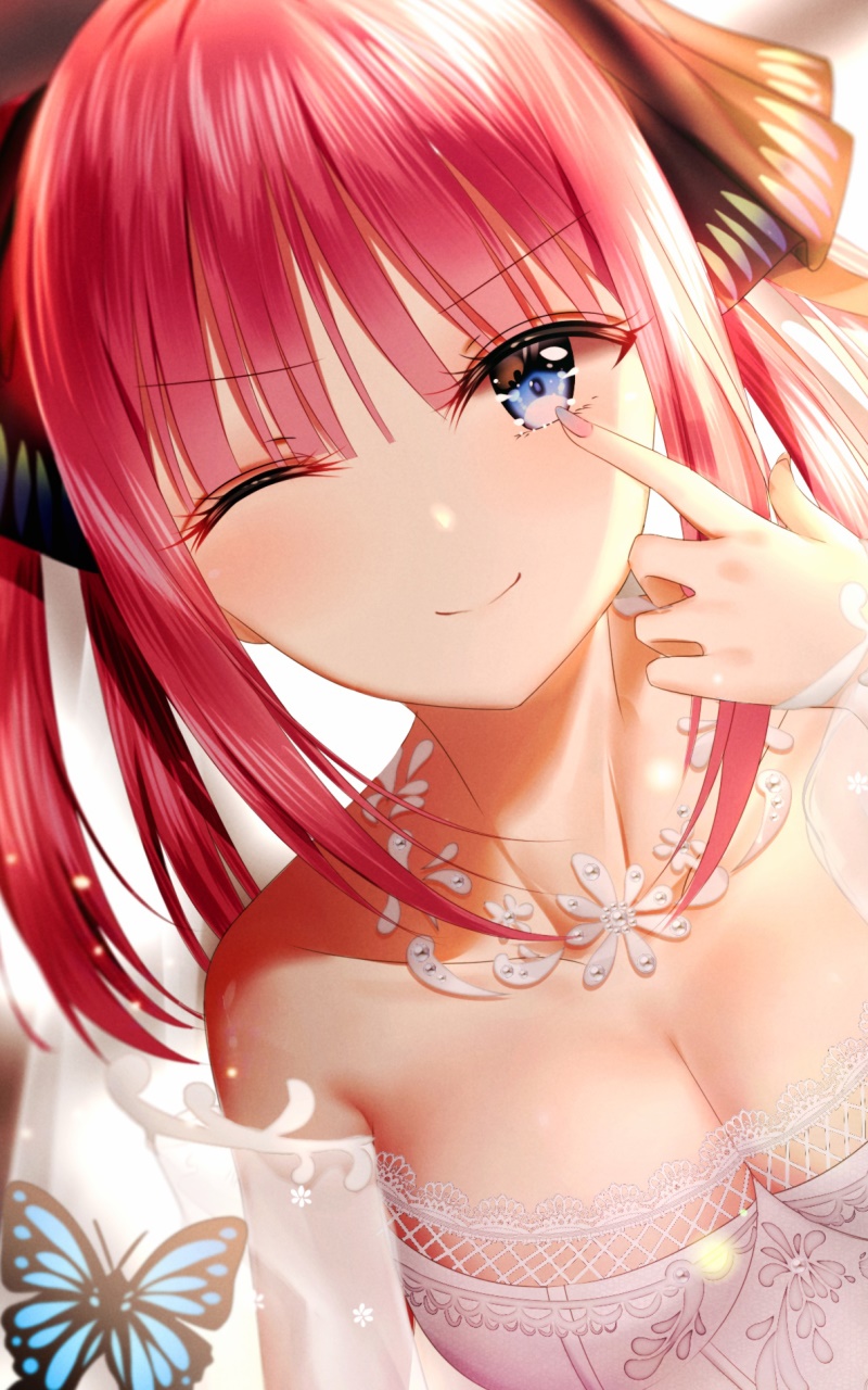 Anime The Quintessential Quintuplets, Nino Nakano, 800x1280, Phone HD Wallpaper