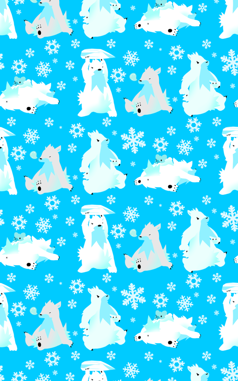 Video Game Pokémon, Beartic (Pokémon), Cubchoo (Pokémon), 800x1280, Phone HD Wallpaper