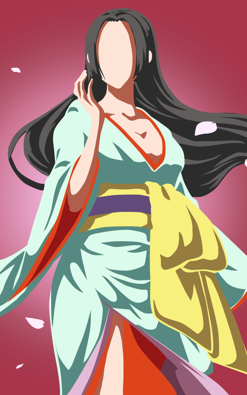 Anime One Piece, Minimalist, Boa Hancock, 800x1280, Phone HD Wallpaper