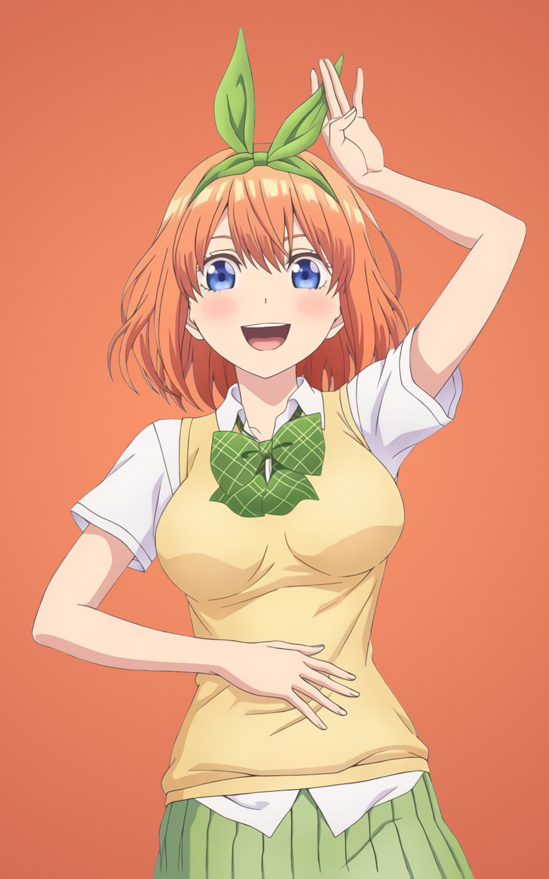 Anime The Quintessential Quintuplets, Yotsuba Nakano, 5-Toubun No Hanayome, 800x1280, Phone HD Wallpaper