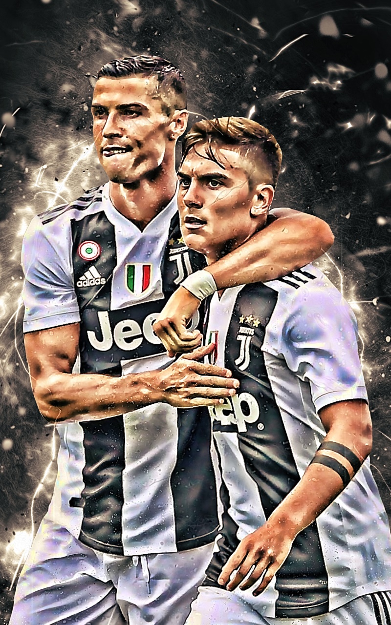 Sports Juventus F.C., Paulo Dybala, Cristiano Ronaldo, Soccer, 800x1280, Phone HD Wallpaper