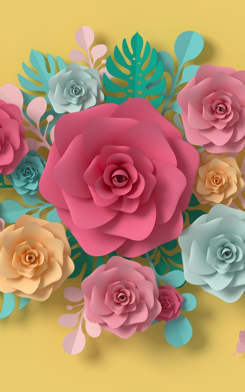 Artistic Flower, Rose, Colors, 800x1280, Phone HD Wallpaper