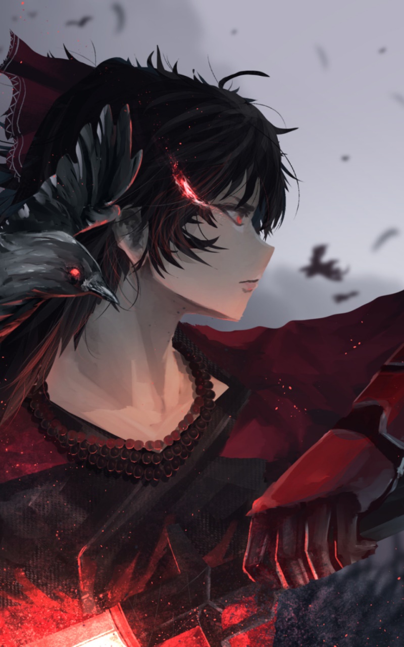 Anime RWBY, Bird, Raven Branwen, 800x1280, Phone HD Wallpaper