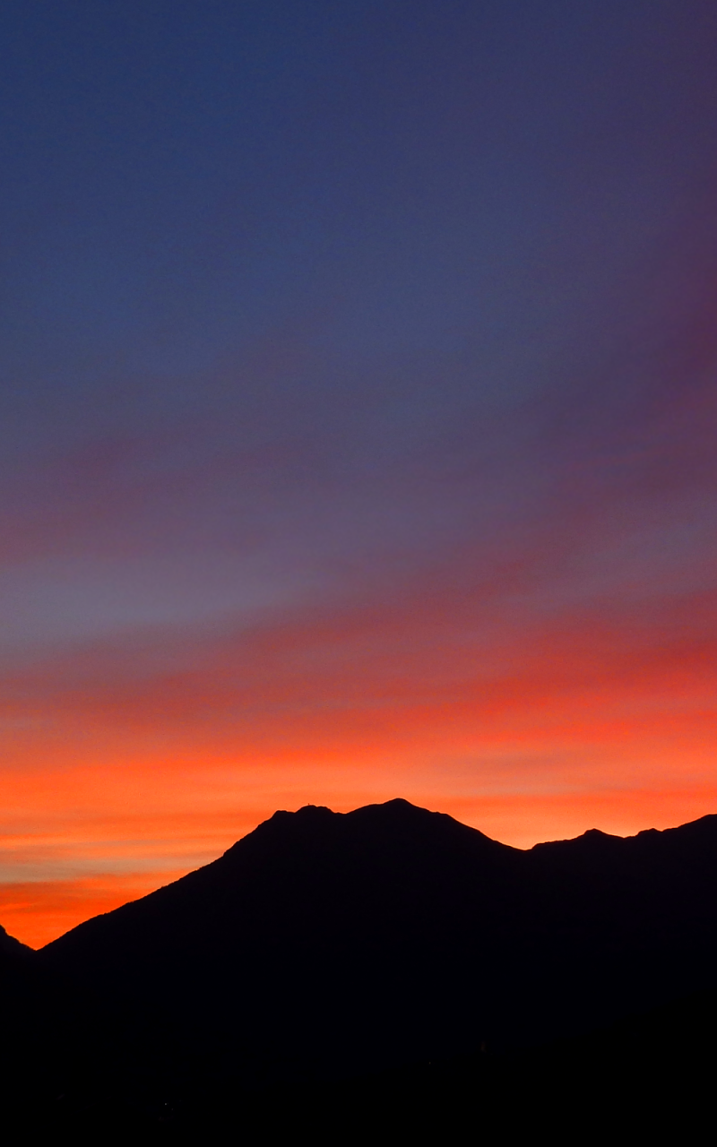 Earth Sunset, Orange (Color), Nature, Mountain, 800x1280, Phone HD Wallpaper