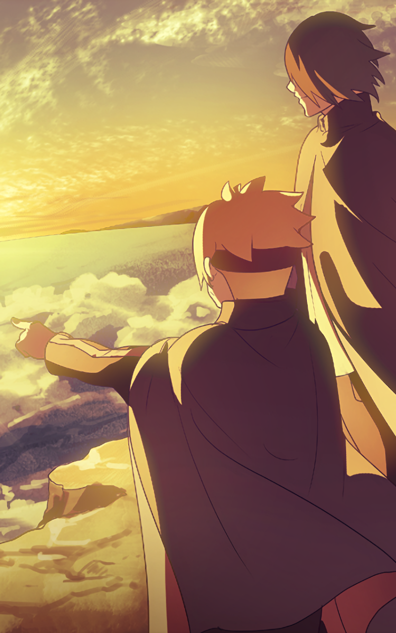 Anime Boruto, Sasuke Uchiha, Boruto Uzumaki, 800x1280, Phone HD Wallpaper