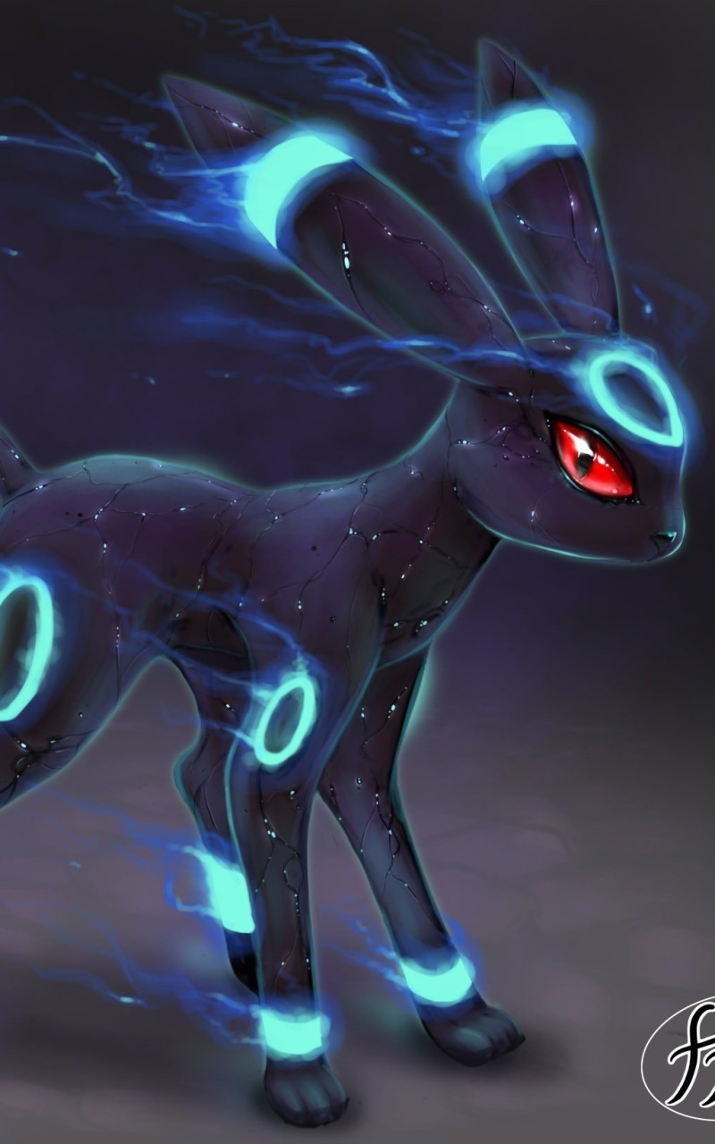 Anime Pokémon, Eeveelutions, Umbreon (Pokémon), Shiny Pokémon, 800x1280, Phone HD Wallpaper