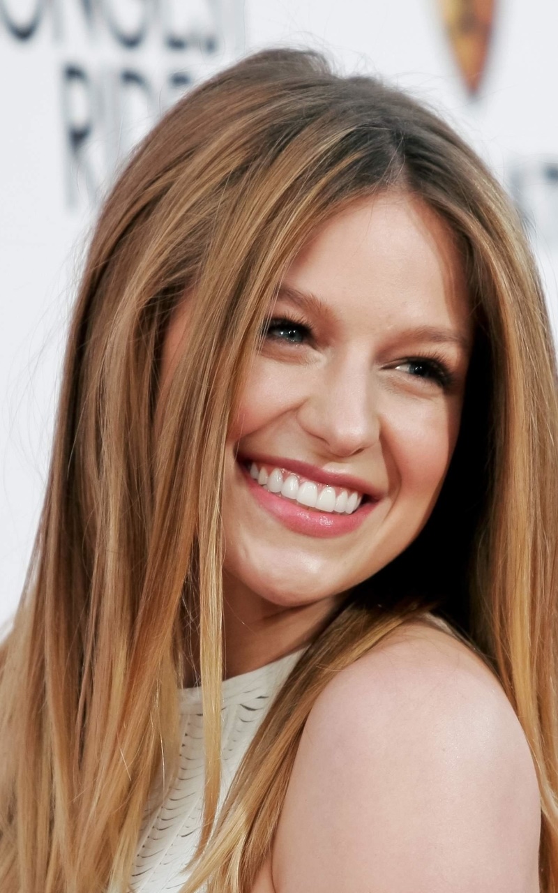 Celebrity Melissa Benoist, Face, American, Blonde, Actress, Smile, 800x1280, Phone HD Wallpaper