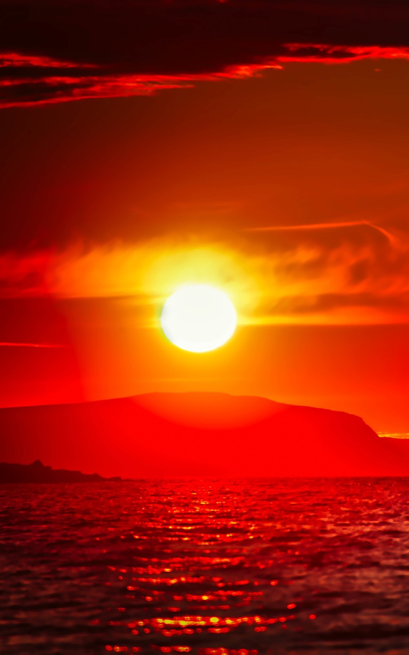 Earth Sunset, Sun, 800x1280, Phone HD Wallpaper