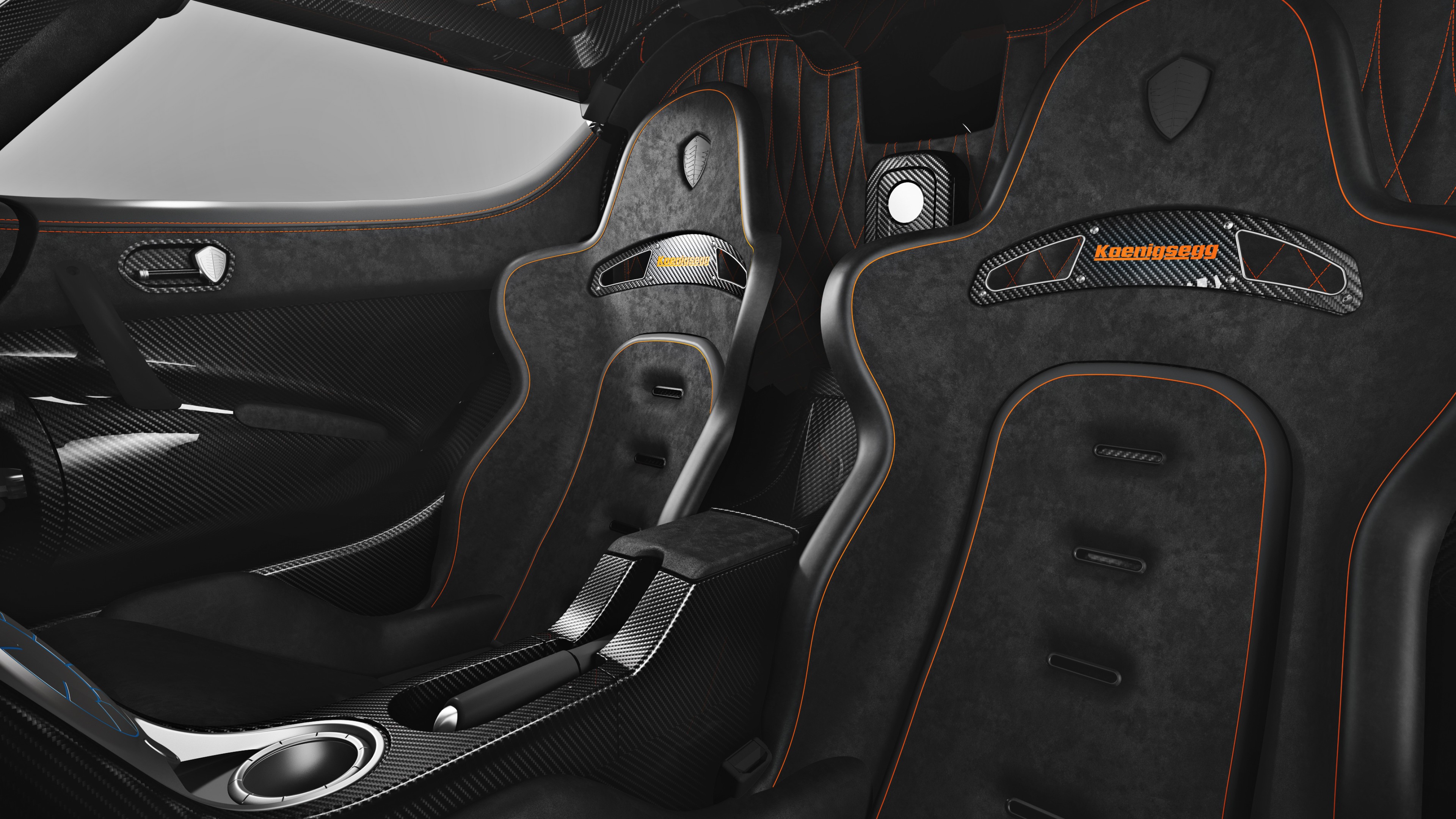 Koenigsegg One, supercar, Koenigsegg, sports car, One:1, limited edition, interior, 2015 Detroit Auto Show. NAIAS, HD Wallpaper