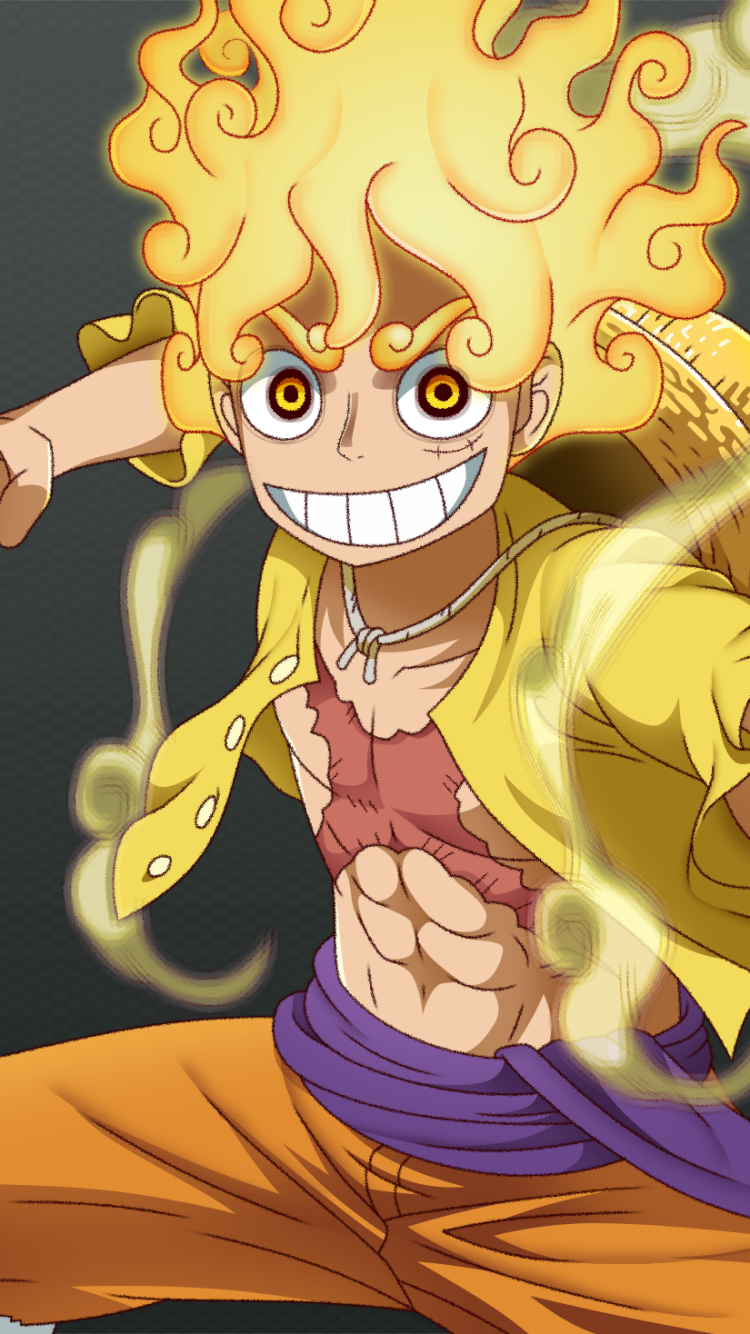 Anime One Piece, Gear 5 (One Piece), Monkey D. Luffy, 750x1334, Phone HD Wallpaper