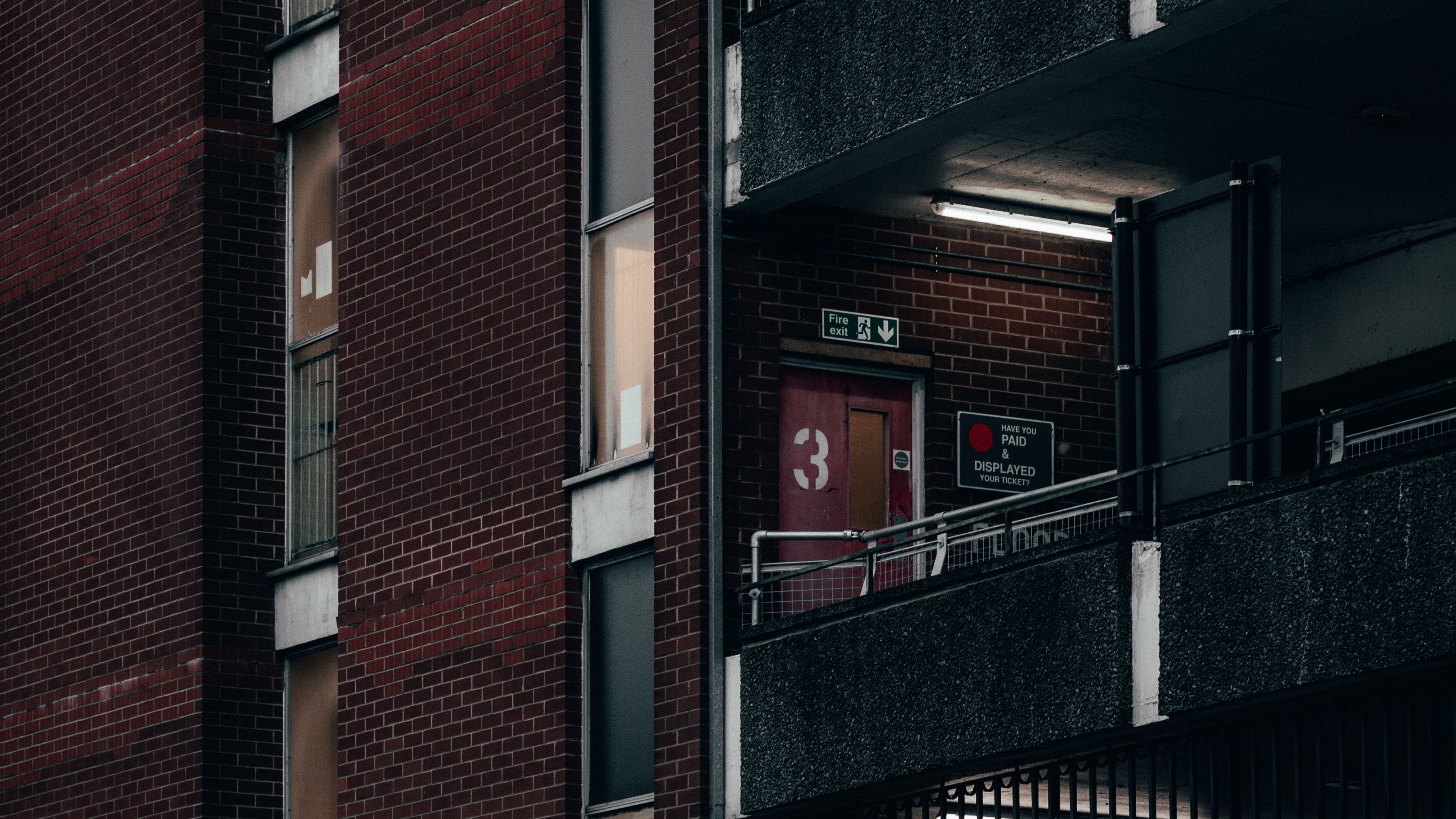 building, facade, balcony, architecture, 4k, HD Wallpaper