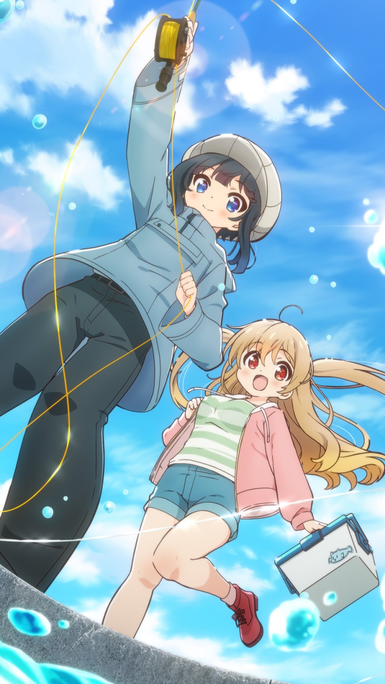 Anime Slow Loop, Hiyori Minagi, Koharu Minagi, 750x1334 Phone HD Wallpaper