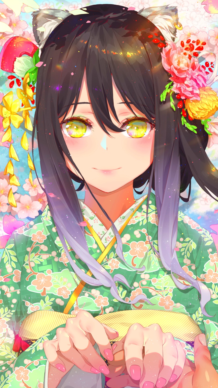 Anime Princess Connect! Re:Dive, Shiori Kashiwazaki, 750x1334, Phone HD Wallpaper