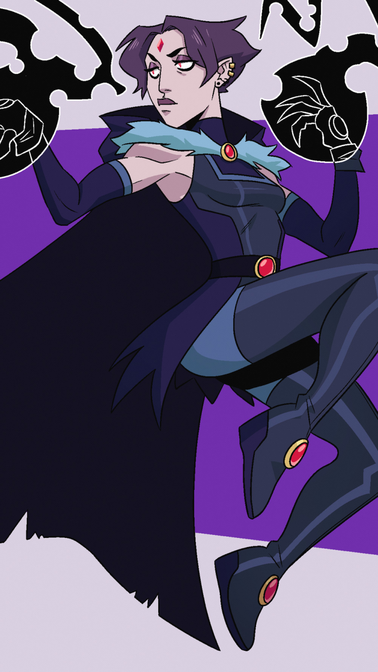 Comics Teen Titans, Raven (DC Comics), 750x1334, Phone HD Wallpaper