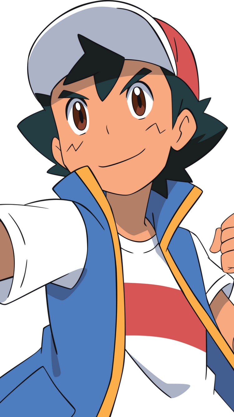 Anime Pokémon, Ash Ketchum, 750x1334, Phone HD Wallpaper