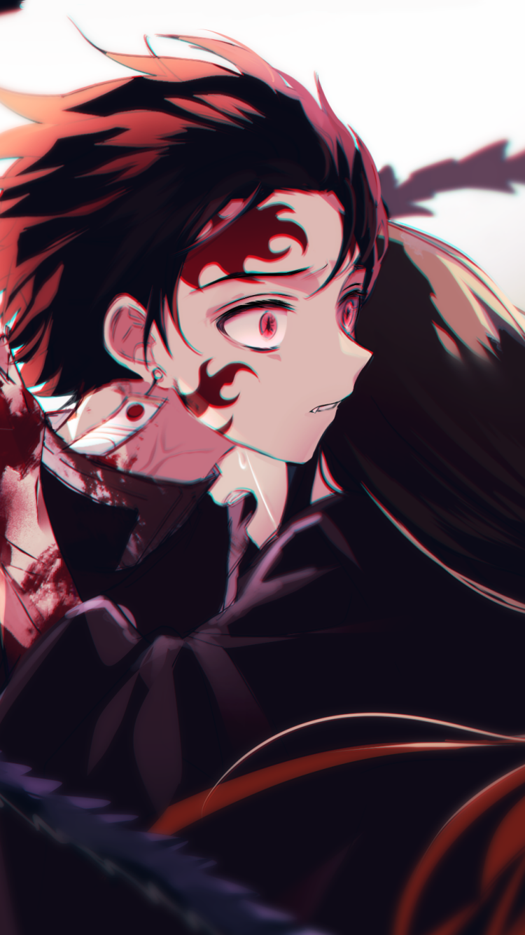 Anime Demon Slayer: Kimetsu no Yaiba, Tanjiro Kamado, Nezuko Kamado, 750x1334, Phone HD Wallpaper