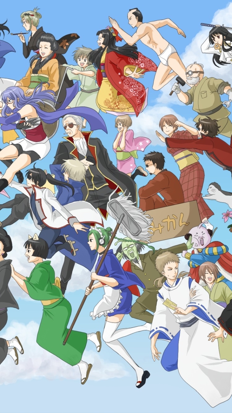 Anime Gintama, 750x1334, Phone HD Wallpaper