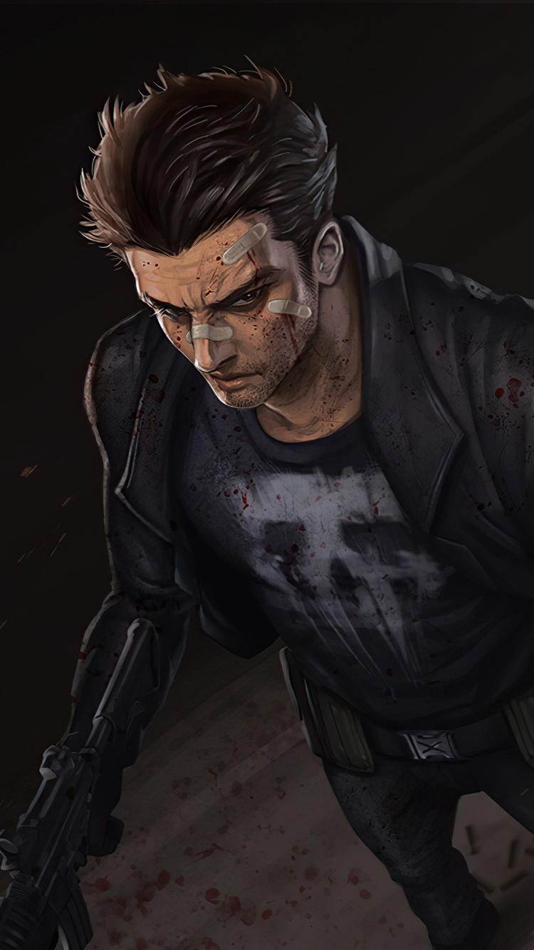 Comics Punisher, 750x1334, Phone HD Wallpaper