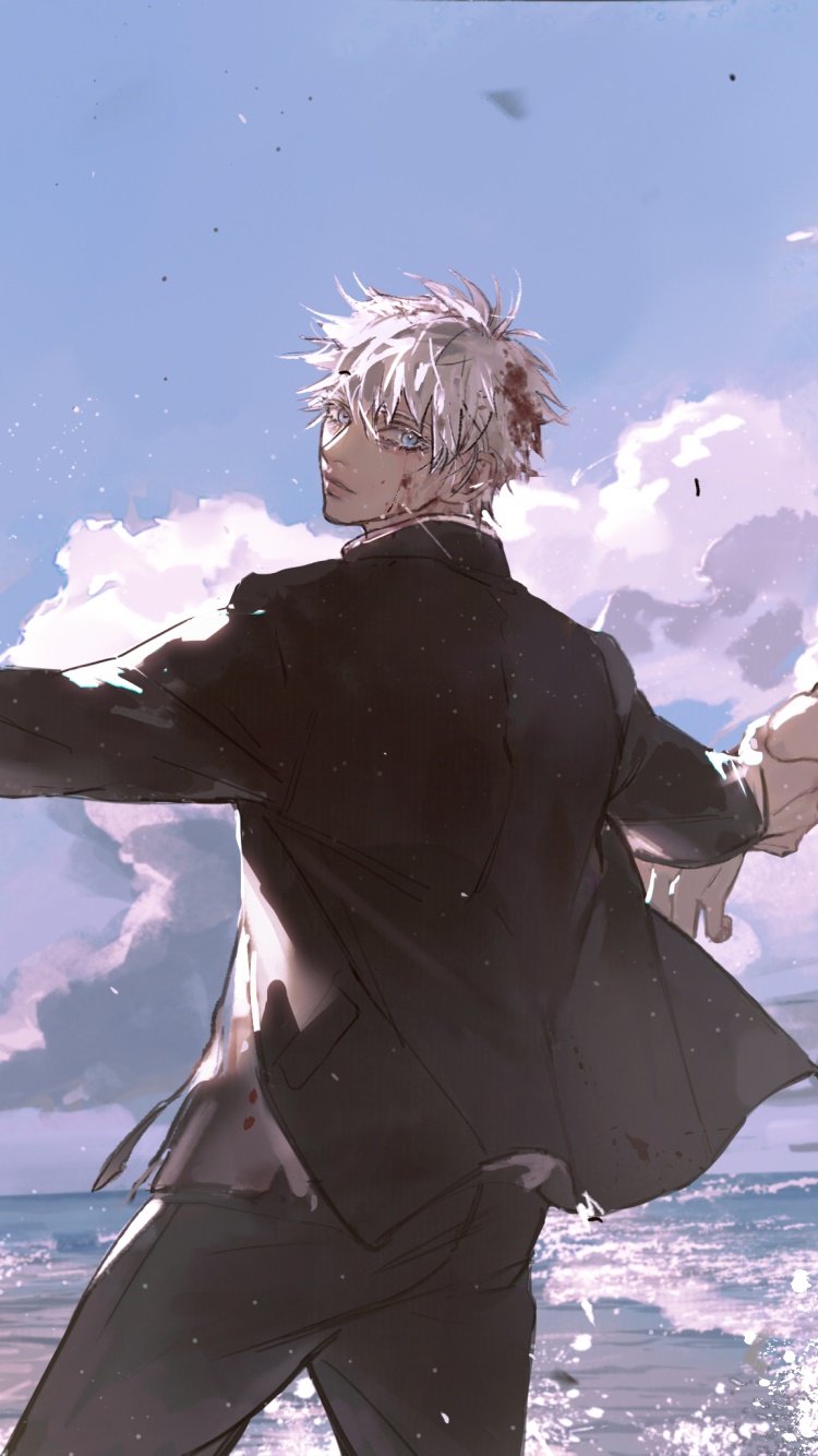 Anime Jujutsu Kaisen, Satoru Gojo, 750x1334, Phone HD Wallpaper
