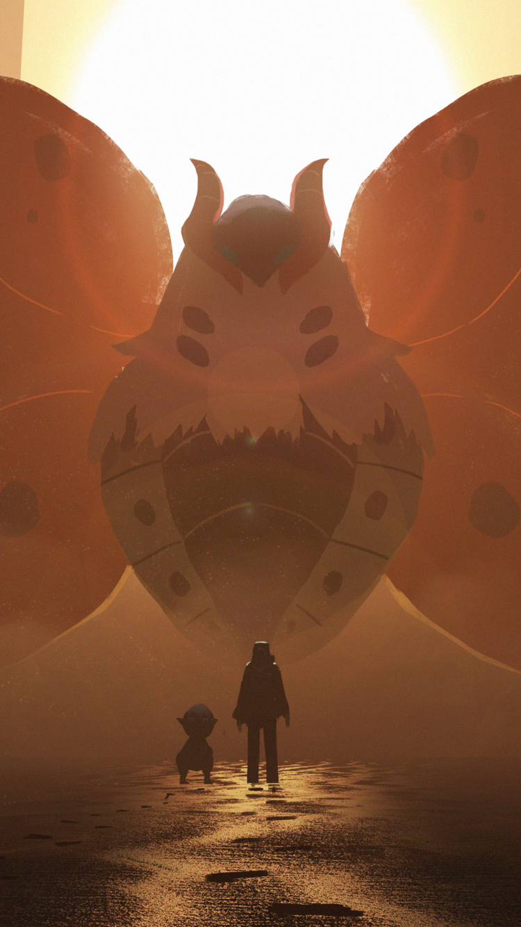 Anime Pokémon, Volcarona (Pokémon), 750x1334, Phone HD Wallpaper