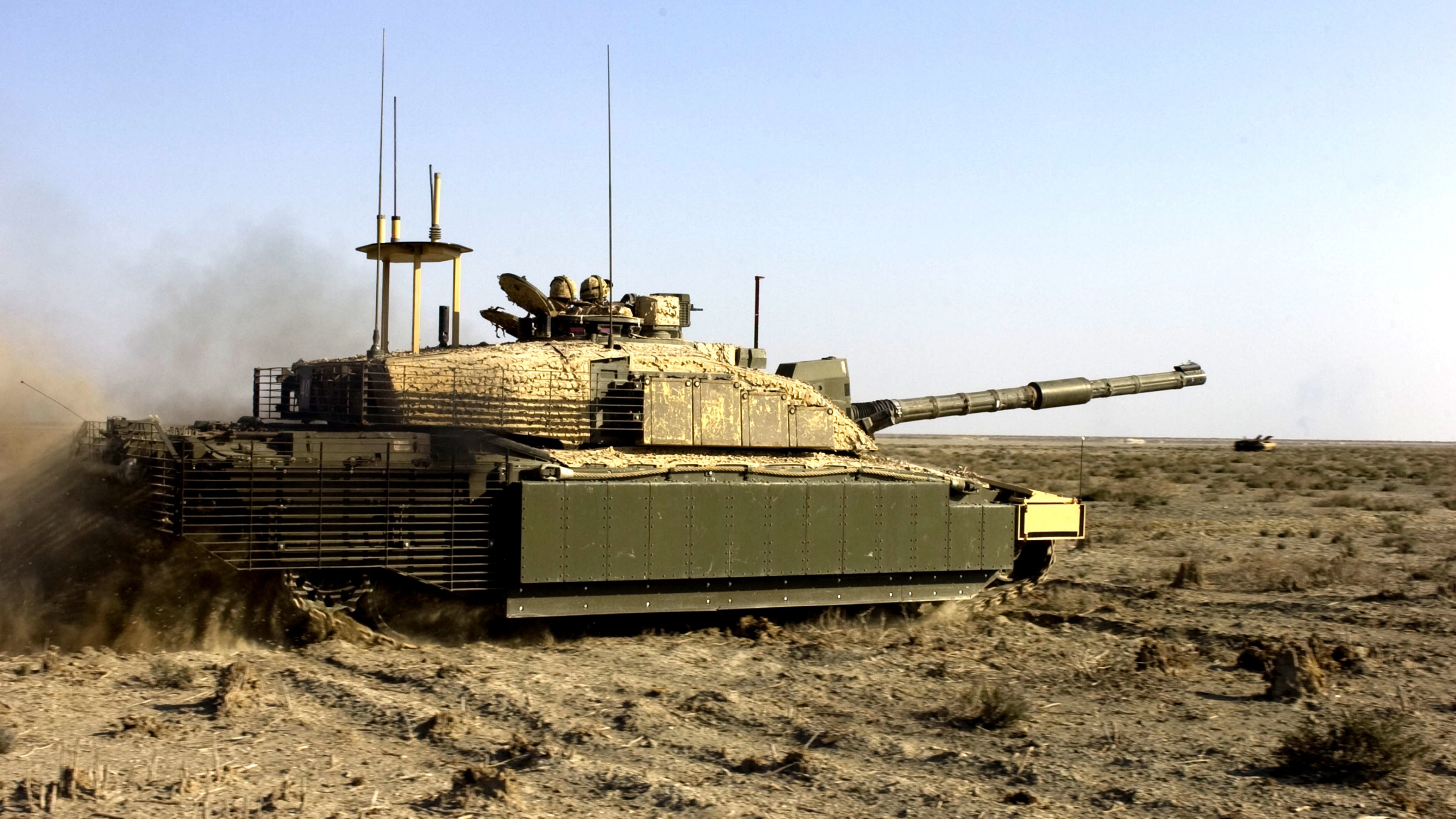 Challenger 2, FV4034, MBT, tank, British Army, United Kingdom, armoured, desert, HD Wallpaper