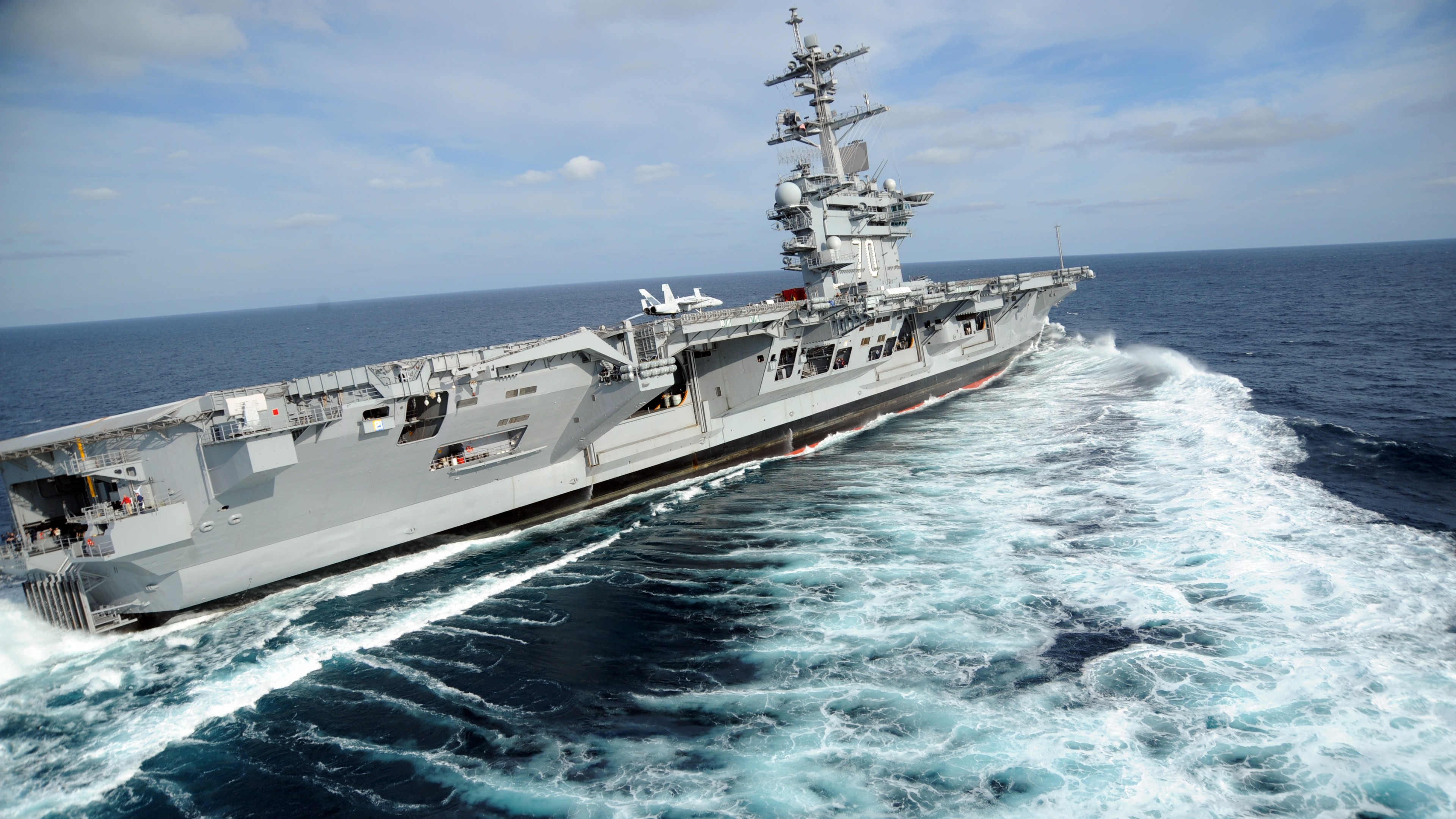 USS Carl Vinson, carrier, CVN-70, U.S. Navy, Nimitz, sea, maneuver, HD Wallpaper