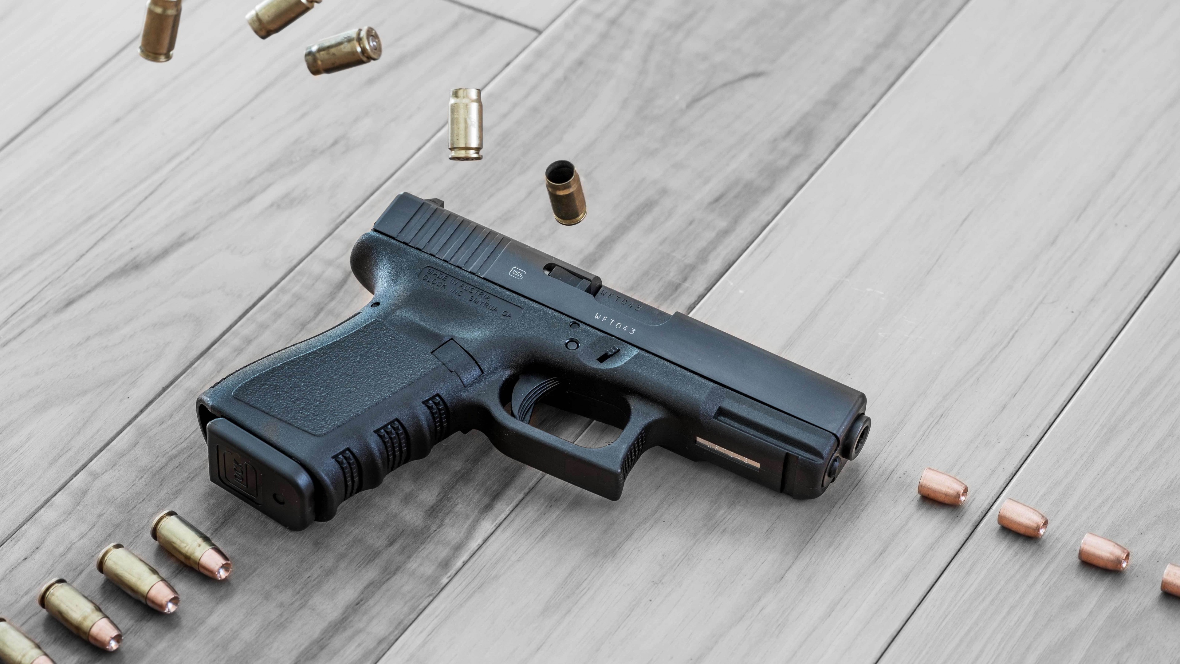 Glock 32, Glock, Gen4, .357, SIG, firing scheme, pistol, bullet, ammunition, HD Wallpaper