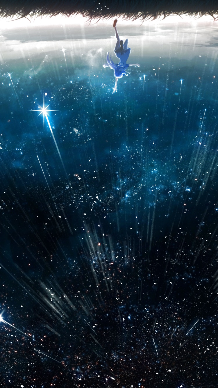 Anime Original, Starry Sky, Shooting Star, 750x1334, Phone HD Wallpaper