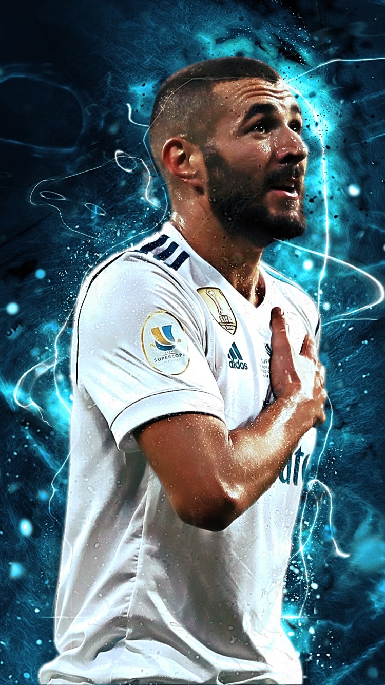 Sports Karim Benzema, French, Real Madrid C.F., Soccer, 750x1334, Phone HD Wallpaper