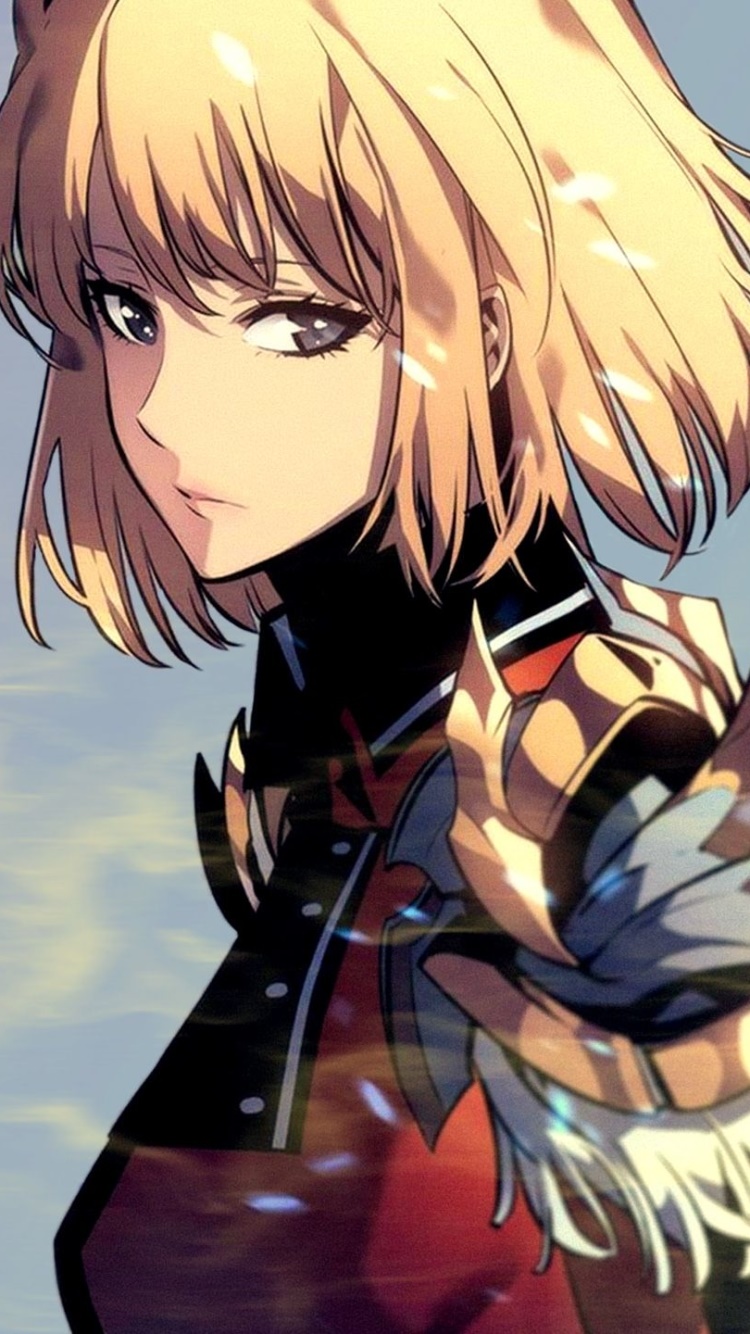 Anime Solo Leveling, Cha Hae-in, 750x1334, Phone HD Wallpaper