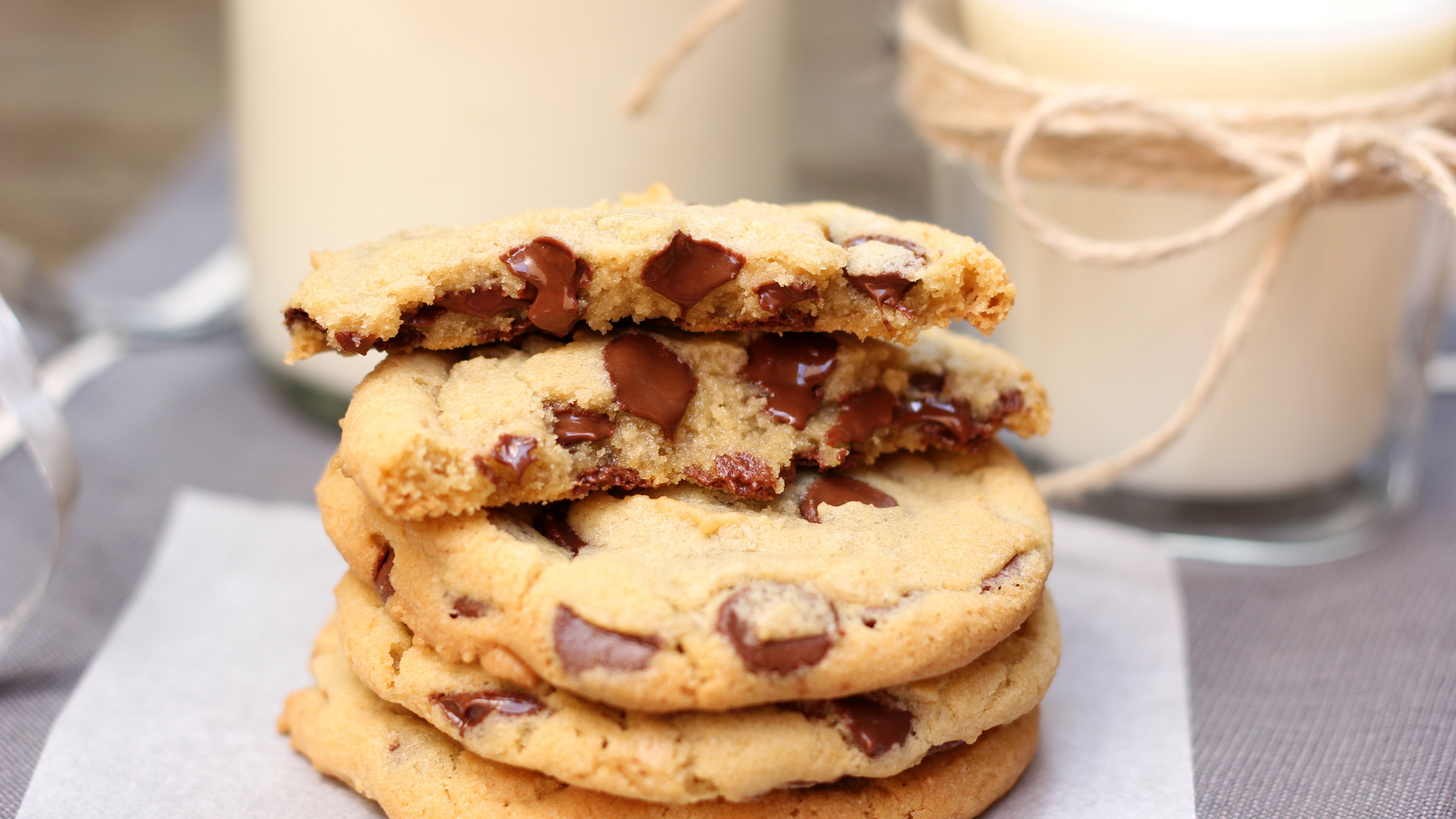 cookies, chocolate, cooking, recipe, milk, sugar, HD Wallpaper