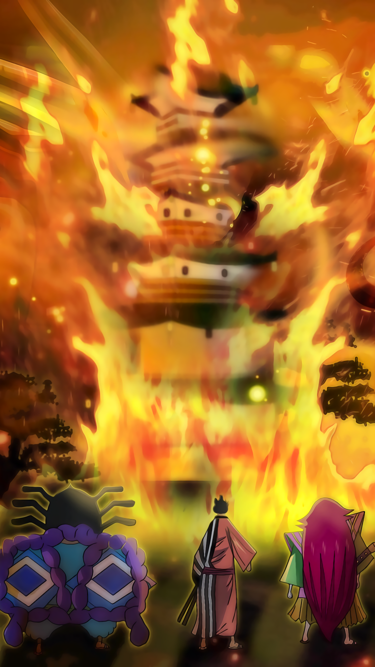 Anime One Piece, Kurozumi Kanjuro, Kinemon (One Piece), Kaido (One Piece), 750x1334, Phone HD Wallpaper