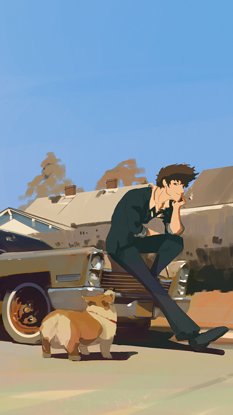 Anime Cowboy Bebop, Dog, 750x1334, Phone HD Wallpaper