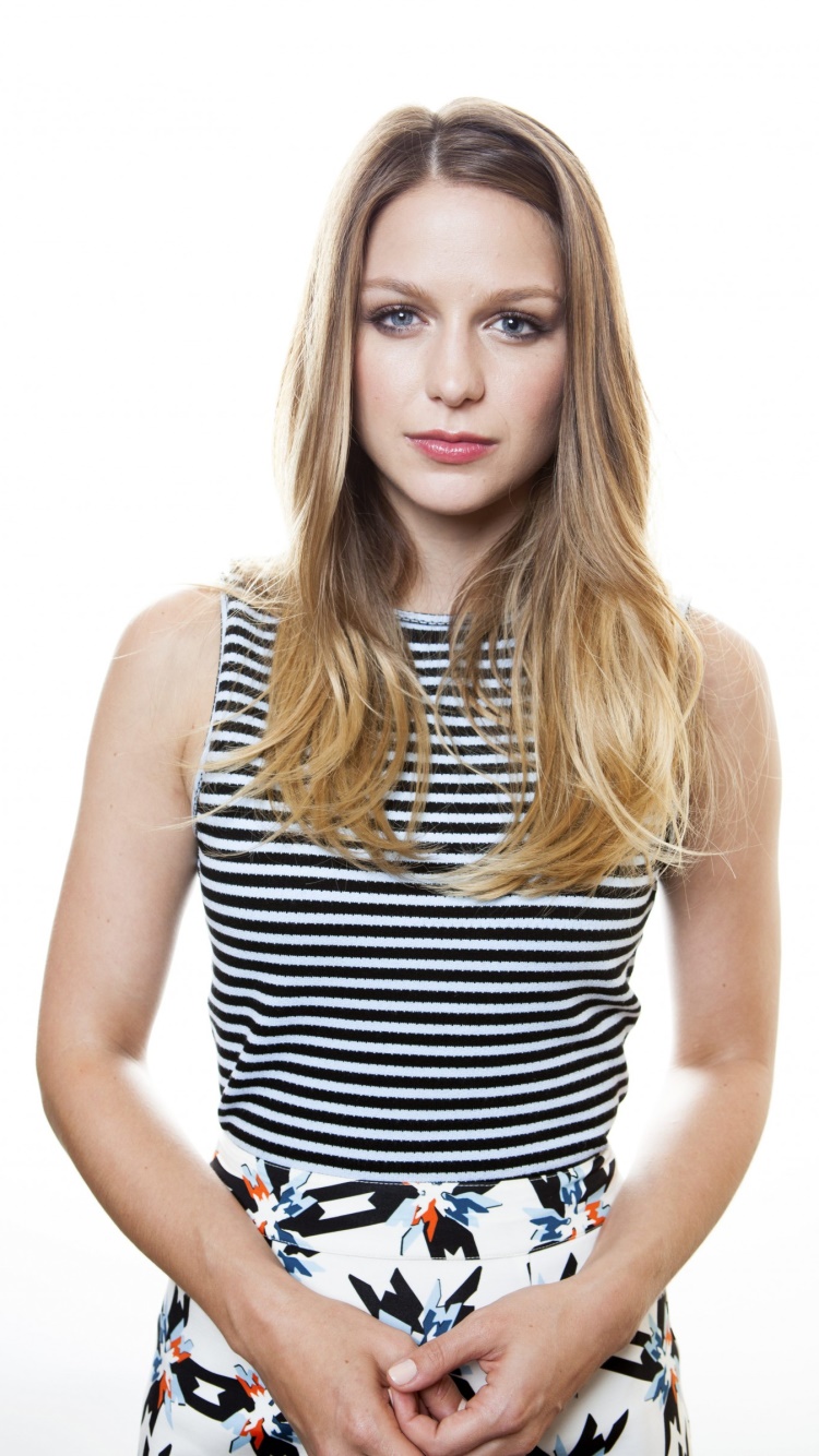 Celebrity Melissa Benoist, Blue Eyes, Actress, American, Blonde, 750x1334, Phone HD Wallpaper
