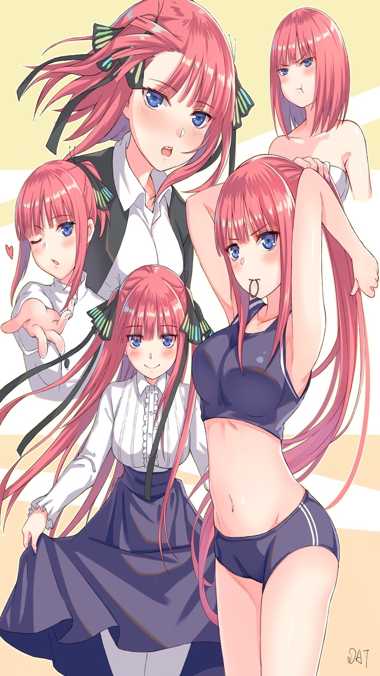 Anime The Quintessential Quintuplets, Nino Nakano, 750x1334, Phone HD Wallpaper