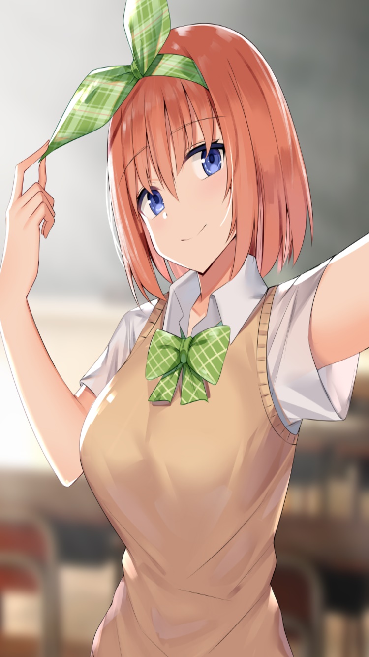 Anime The Quintessential Quintuplets, Yotsuba Nakano, 750x1334, Phone HD Wallpaper