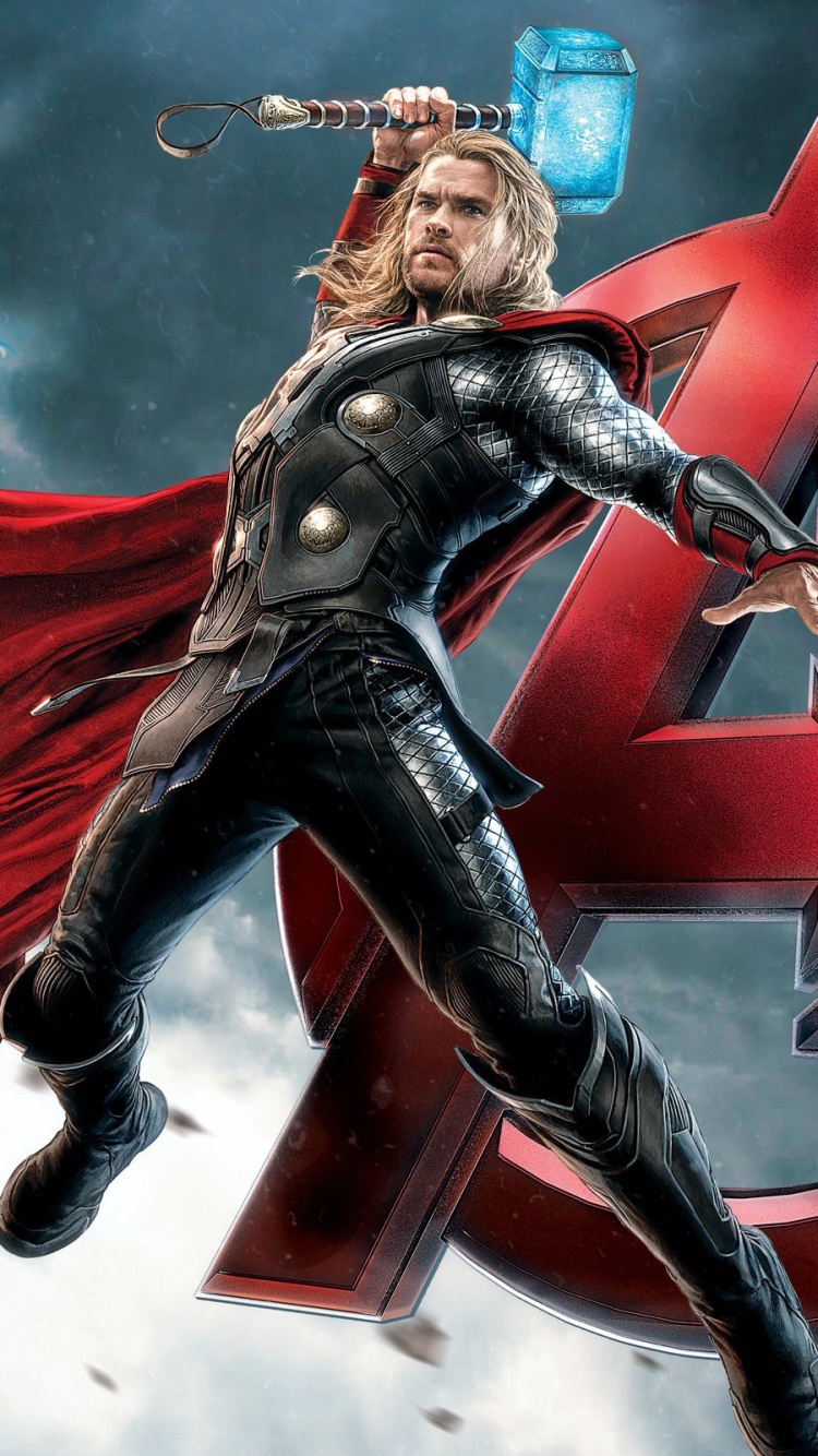 Movie The Avengers, Chris Hemsworth, Thor, 750x1334, Phone HD Wallpaper